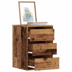 vidaXL Ladekast 40x41x58 cm bewerkt hout oud houtkleurig, Verzenden