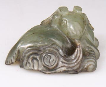 Statue Chine Sculpture Chinese Carving Jade Animal - Jade