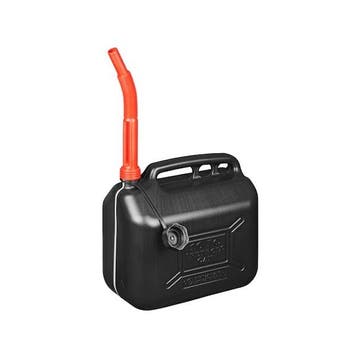 JERRYCAN KUNSTSTOF UN-GEKEURD Zwart 10 Liter (Jerrycans), Verzenden, Nieuw