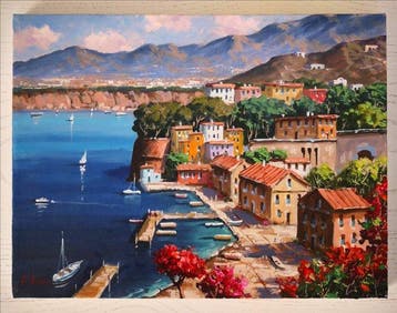 Antonio Russo (XX) - Sorrento, Antiek en Kunst