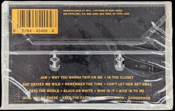 Michael Jackson - Dangerous - Sealed tape - Audiocassette -, Nieuw in verpakking