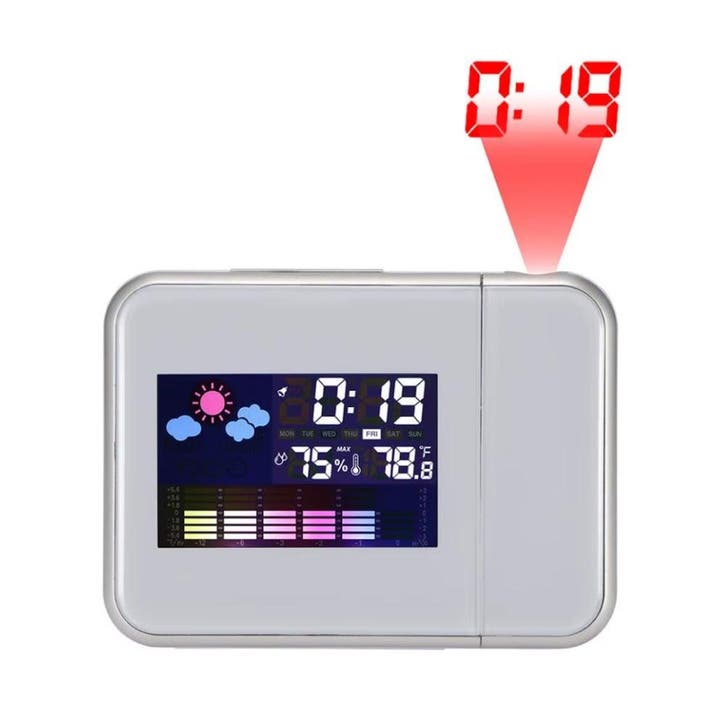 Digitale Wekker met Projectie - Alarm Klok Temperatuur, Electroménager, Réveils, Envoi