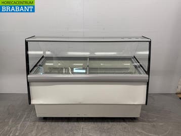 Verrijdbare Combisteel Athena Schepijsvitrine 13 bakken 230V, Ophalen of Verzenden