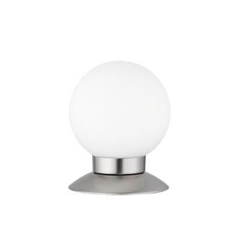 Trio PRINCESS tafellamp | LED | nikkel mat met wit | Ø 10 cm, Verzenden, Nieuw