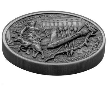 Cookeilanden. 10 Dollars 2020, Artemis Bow & Arrow 2 Oz