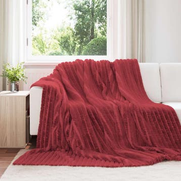 vidaXL plaid Bordeaux Rood 270 x 240 cm 1.66 kg Fleece, Maison & Meubles, Verzenden