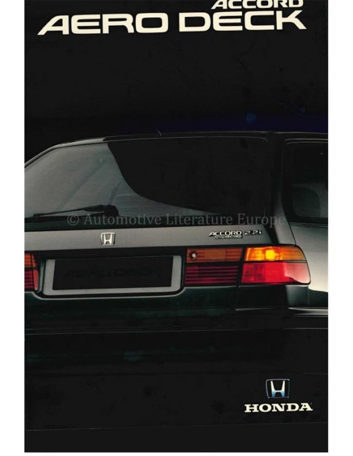 1993 HONDA ACCORD AERO DECK BROCHURE NEDERLANDS, Livres, Autos | Brochures & Magazines