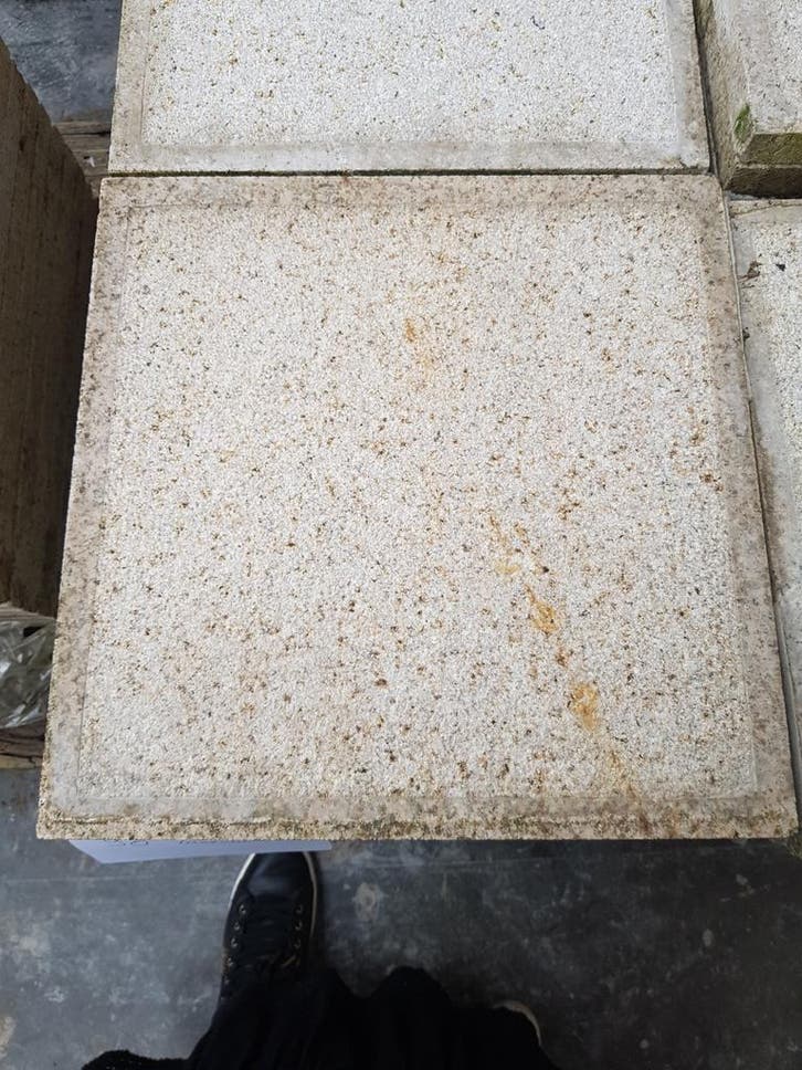 Dalles granit Yellow Rock 40x40x3 14,40 m² LIQUIDATION STOCK, Bricolage & Construction, Dalles & Carrelages, Carrelage de sol