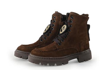 Nubikk Veterboots Meisjes in maat 28 Bruin, Kinderen en Baby's, Verzenden, Jongen of Meisje, Nubikk, Schoenen