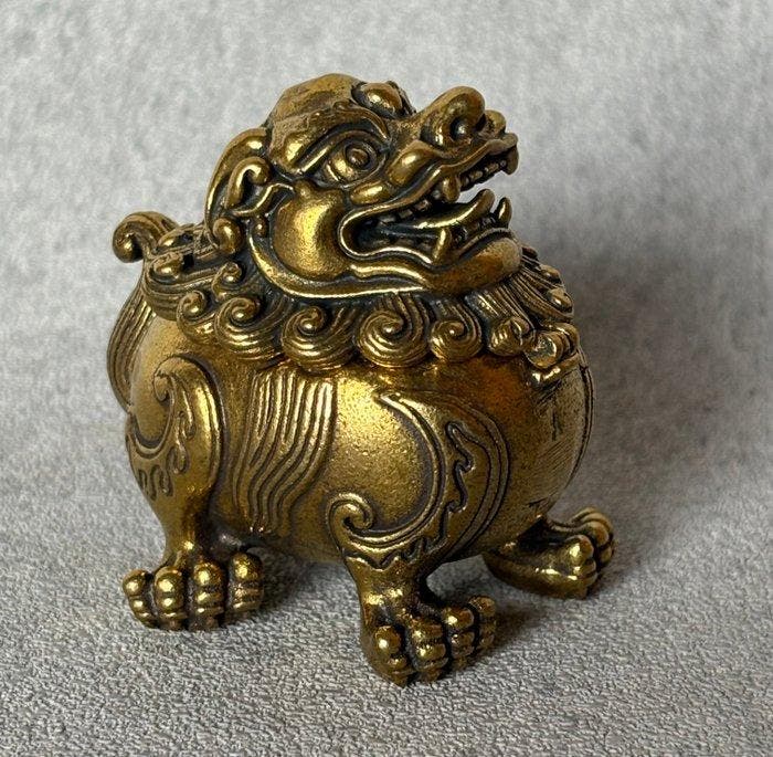 Wierookbrander - Brons - Foo Dog Wierookbrander, Antiek en Kunst, Kunst | Designobjecten
