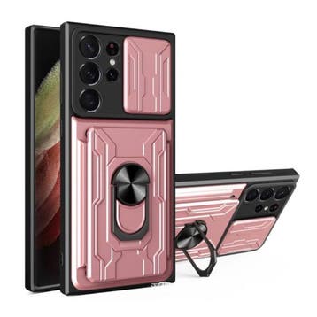 Samsung Galaxy A32 (4G) - Card Slot Hoesje met Kickstand en, Verzenden