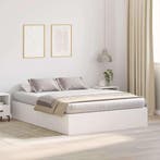 vidaXL Opbergbedframe met opslag Wit 160 x 200 cm Bewerkt, Huis en Inrichting, Slaapkamer | Bedden, Verzenden, Nieuw