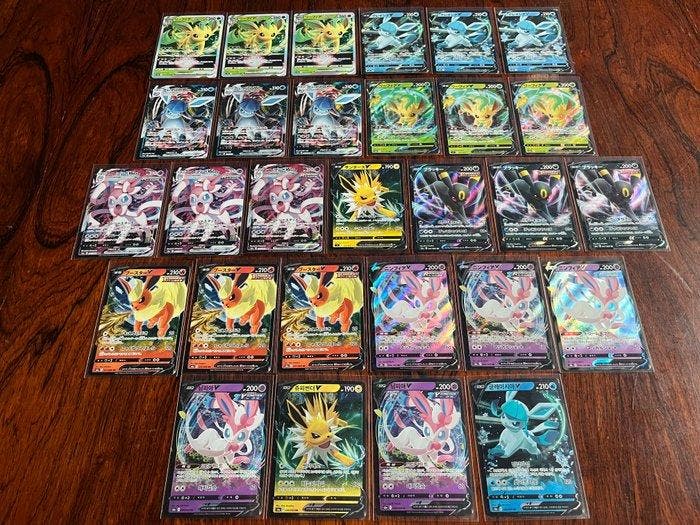 Pokémon - 29 Card - Eeveelutions Lot – Eevee Heroes - VMAX, Hobby en Vrije tijd, Verzamelkaartspellen | Pokémon