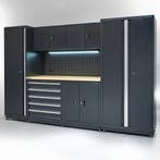 Datona Werkbank 160 cm met bovenkast, smalle zijkast en, Ophalen of Verzenden, Nieuw