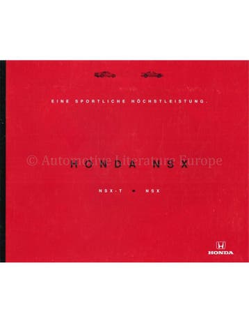 1995 HONDA NSX-T | NSX BROCHURE DUITS, Nieuw