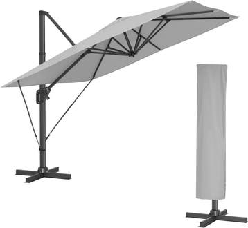Luxe zweefparasol - Tuin - 290x290 cm - UV-bescherming UPF, Verzenden
