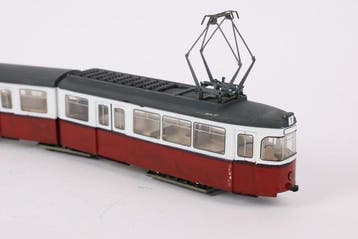 Lima H0 - Modeltram (1) - Gelede tram, rood/wit, lijn 1, Hobby en Vrije tijd, Nieuw