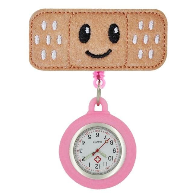 Fako - Verpleegstershorloge - Roller Pleister - Emoji Smile, Handtassen en Accessoires, Horloges | Dames, Verzenden