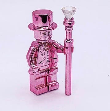 Lego Minifiguur - City, Minifigures - Lego Chrome Pink Mr
