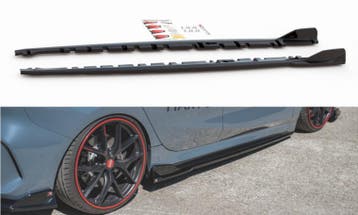 Aanzet Sideskirts Zwart V3 BMW F40 Maxton Design B2941, Nieuw, Links, BMW