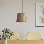 vidaXL Plafondlampenkap Ø40x26 cm wicker bruin, Verzenden, Nieuw