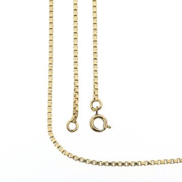 Gouden Venetiaanse schakelketting, Ophalen of Verzenden, Gebruikt, Goud, Goud