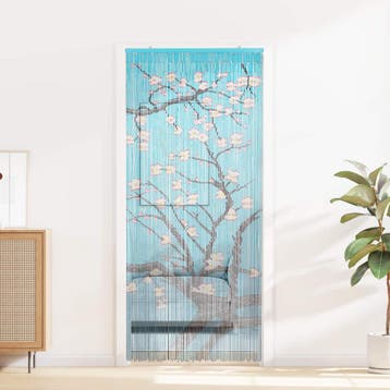 vidaXL Insect Deur Gordijn Meerkleurig 200 x 90 cm Bamboe, Verzenden, Nieuw
