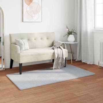 vidaXL Antislip vloerkleed van imitatie konijnenbont OLITE, Verzenden, Nieuw