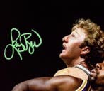 NBA - Larry Bird, Magic Johnson - 20x25 Gesigneerde foto -