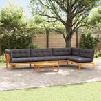 vidaXL 5 Stuk Tuinpallet Sofa Eenheden Massief Acacia Hout, Verzenden