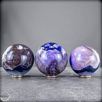 Exclusieve UV-reaktieve mosagaat-kogelset – Drie