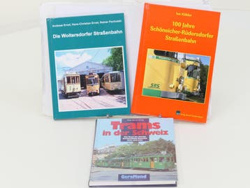 Set van 3 boeken over trams in Duitsland en Zwitserland #..., Ophalen of Verzenden