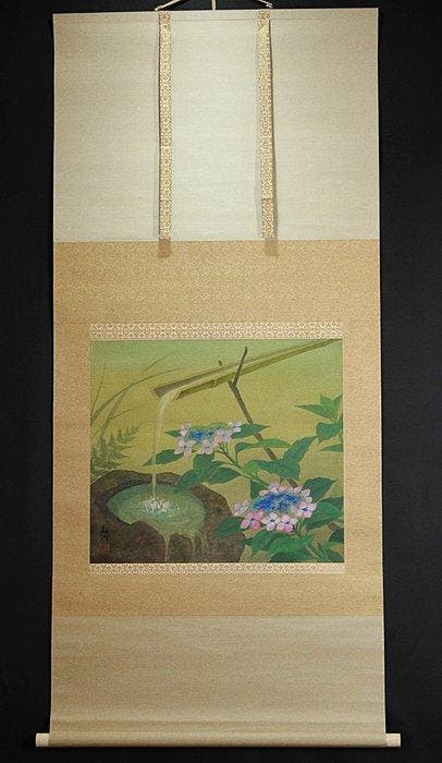 Hydrangea -   Nishino Shinsen (1912-2008) - Japan, Antiek en Kunst, Antiek | Overige Antiek