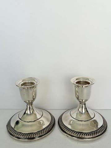Fisher Sterling - Candélabre Porte-bougies à trois lumières