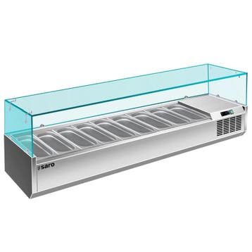 Opzetkoelvitrine | 9x 1/3 GN | +2°C/+8°C |, Verzenden