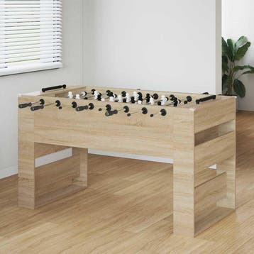 vidaXL Tafelvoetbal Sonoma Eik 146,5 x 74 x 85 cm Bewerkt, Verzenden, Nieuw