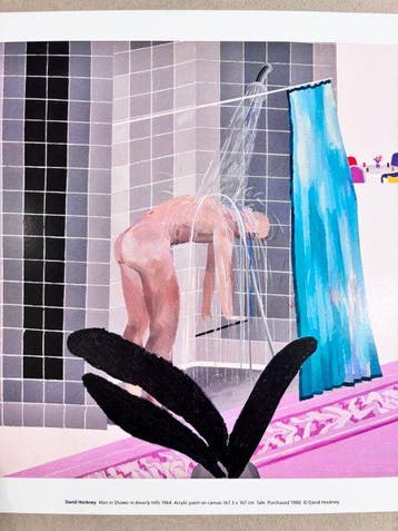 David Hockney - Man in Shower in Beverly Hills / 1964