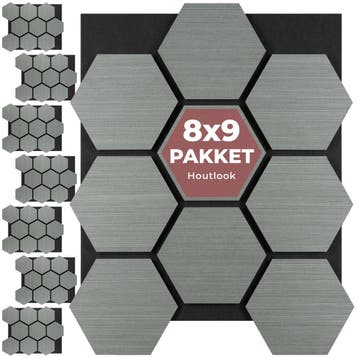 Akoestische panelen Sonic Shield houtlook - lichtgrijze eik, Verzenden