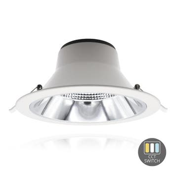 LED Downlight - Sia - CCT Switch - Ø195 - 15w - Wit, Huis en Inrichting, Verzenden, Nieuw