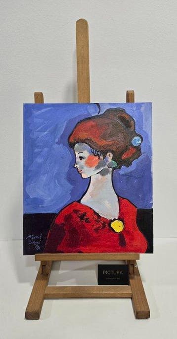 Miquel Torner de Semir (1938) - Perfil sobre azul