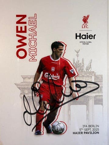 Liverpool - Michael Owen - 2025 - Foto, Verzamelen, Nieuw