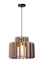 Hanglamp Lucide ROLLO -  - 1xE27 - Taupe, Maison & Meubles, Verzenden
