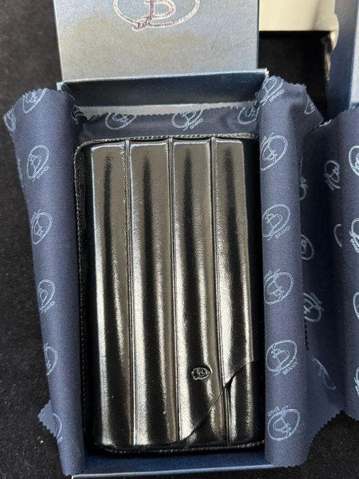 brandi sauro - Zonder minimumprijs - Sigarendoos (3) - leer, Collections, Articles de fumeurs, Briquets & Boîtes d'allumettes