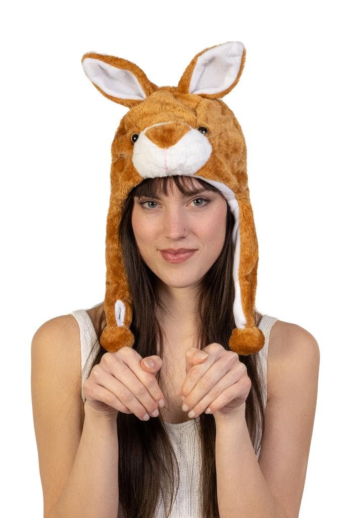 Muts Flappen Bruin Konijn Laplander met Oortjes Paashaas Kon, Kleding | Dames, Hoeden en Petten, Nieuw, Ophalen of Verzenden