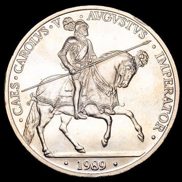 Spanje. 5 Ecu 1989- Carlos V (Zonder minimumprijs)