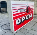 Lichtgevend vintage uithangbord OPEM SERVICE - Kettingzagen