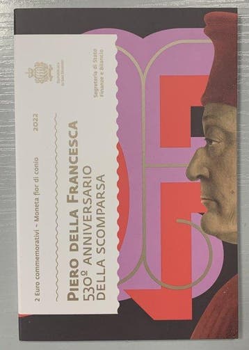 Saint-Marin. 2 Euro 2022 Piero della Francesca (Sans prix