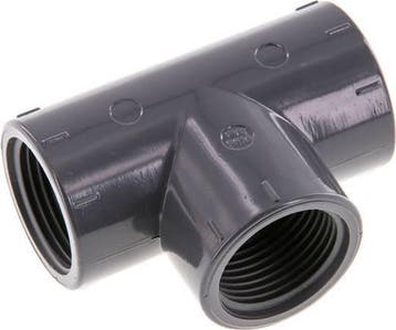 T-Koppeling RP3/4'' PVC-U En 1452-3 16bar [2 Stuks], Doe-het-zelf en Bouw, Verzenden, Nieuw