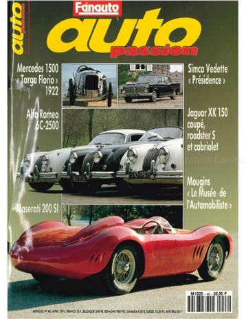 1991 AUTO PASSION TIJDSCHRIFT 46 FRANS, Ophalen of Verzenden