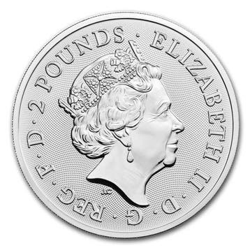 Verenigd Koninkrijk. 2 Pounds 2021 1 oz £2 GBP UK Silver